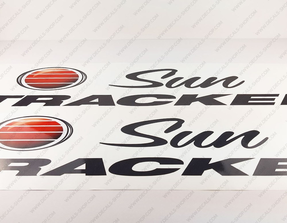 SUN TRACKER BOAT DECALS STICKERS 41" x 7.3" 2pcs.