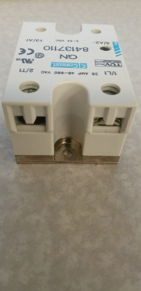 84137110 - CRYDOM, Solid State Relay, 25A/480Vac, DC In