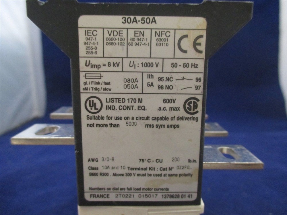 Telemecanique LR9F5357 Solid State Overload Relay