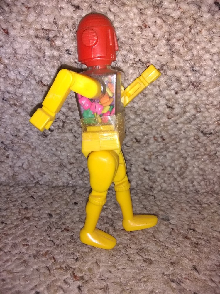 EXTREMELY RARE 1970/80s Chiclets TINY Chewing Gum Container Storage ROBOT (Pez)