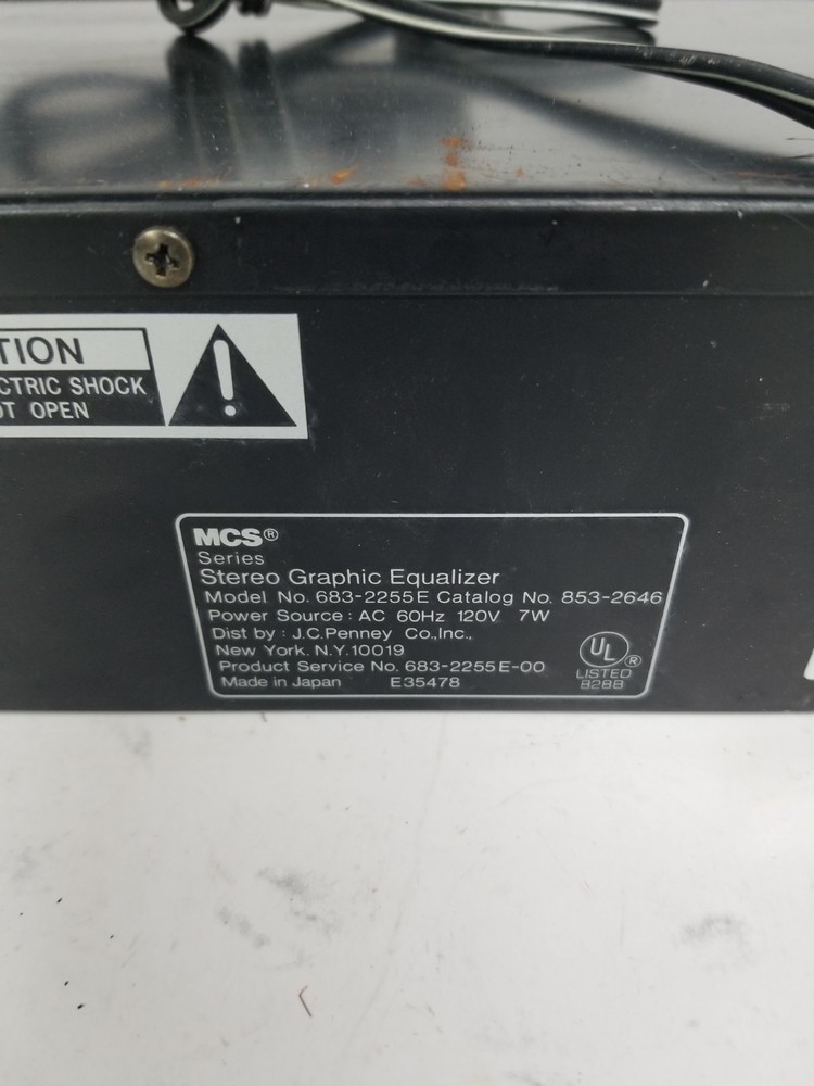 MCS Digital 5000 Series Stereo Graphic Equalizer