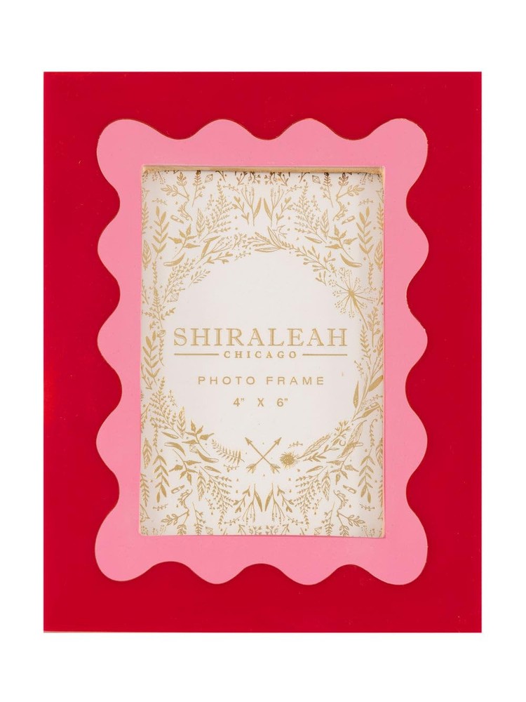 Shiraleah Viva Wave 4" x 6" Picture Frame, Red