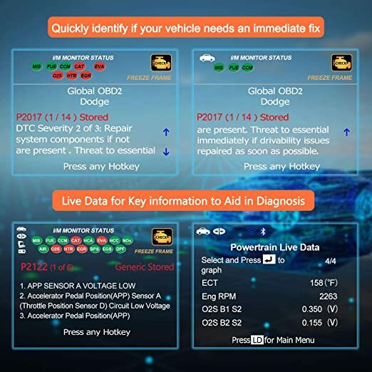 INNOVA 6030P OBD2 Scanner Code Reader Engine ABS Battery Check Diagnostic Tool