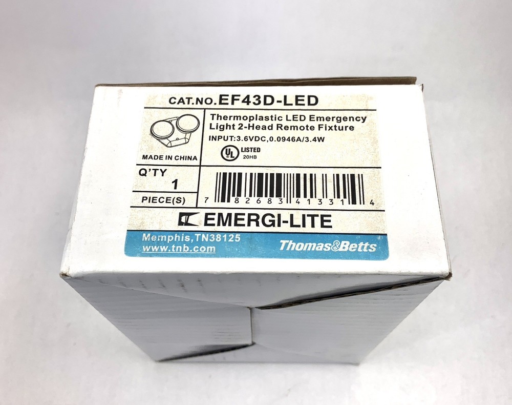 EMERGI-LITE EMERGENCY LIGHT EF43D NEW