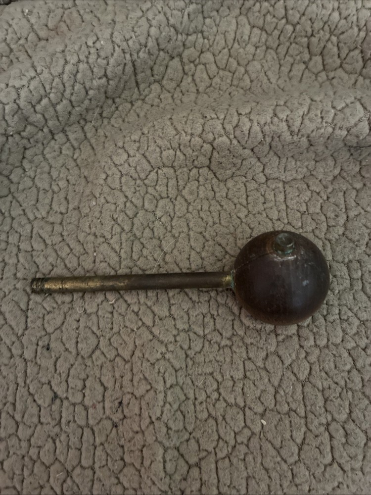 Muzzle Loader Ball Starter Vintage Brass & Wood