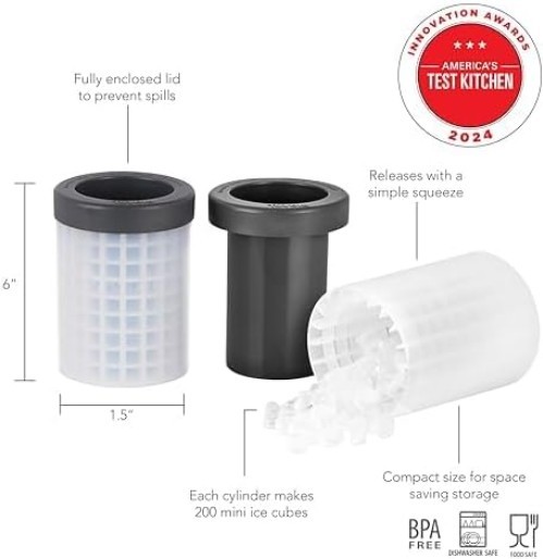 Space-Saving Silicone Ice Makers - Create 400 Mini Ice Nuggets Effortlessly