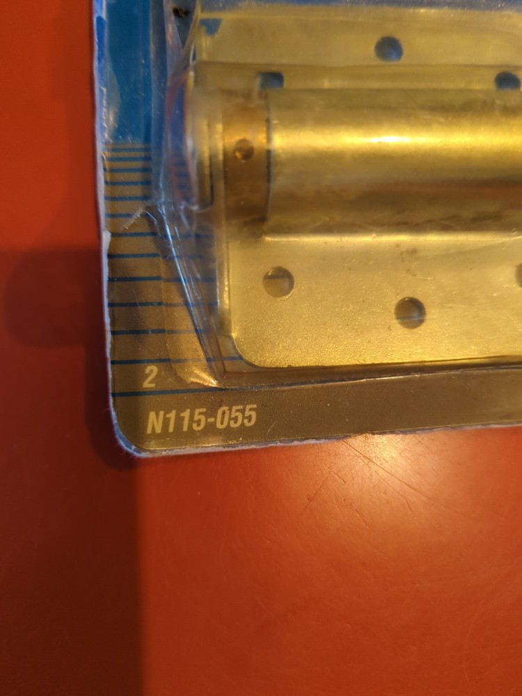 National Hardware N115-055 V125 Adjustable Spring Hinges 3" NEW opened package
