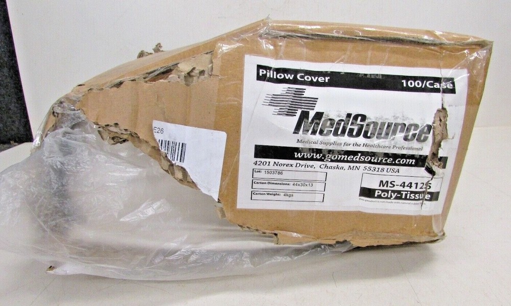 NEW! MEDSOURCE, MS-44125 Polytissue Pillow Case, 22x30, PK100