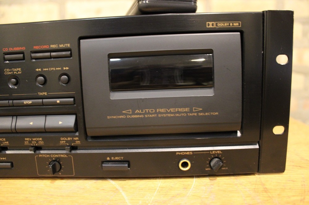 TEAC AD-500 CD Player & Auto-Reverse Cassette w/remote Serviced Fully Functional