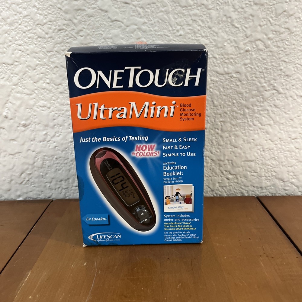 ONE TOUCH Ultra Mini Blood Glucose Meter Pink Carry Case Lansing Device Manual
