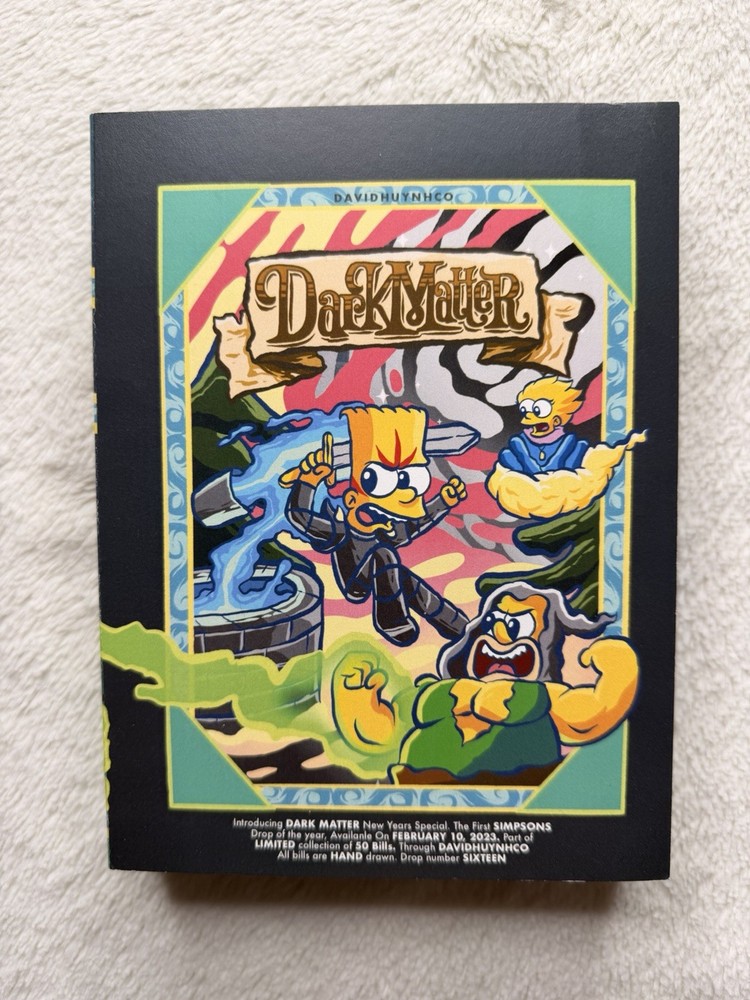 David Huynh Dollar Bill Art “Dark Matter” 35/50 Made