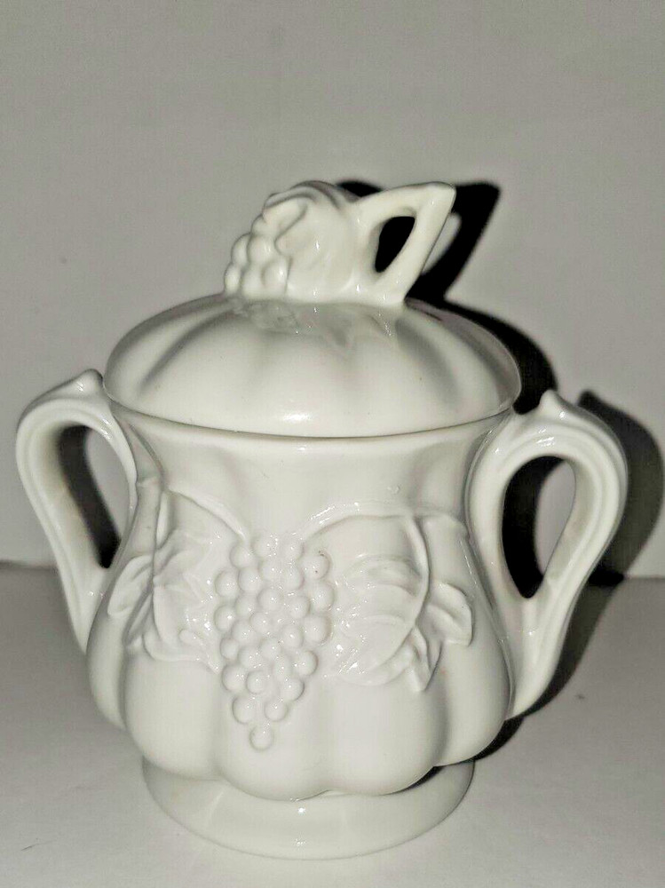 Pre Owned RedCliff Iron Stone Cream & Sugar Set "grape"