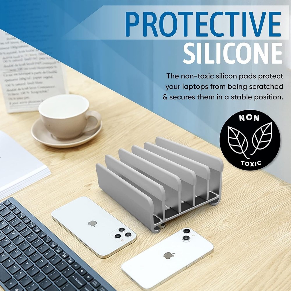Elestoria Multiple Laptop Holder Vertical Stand