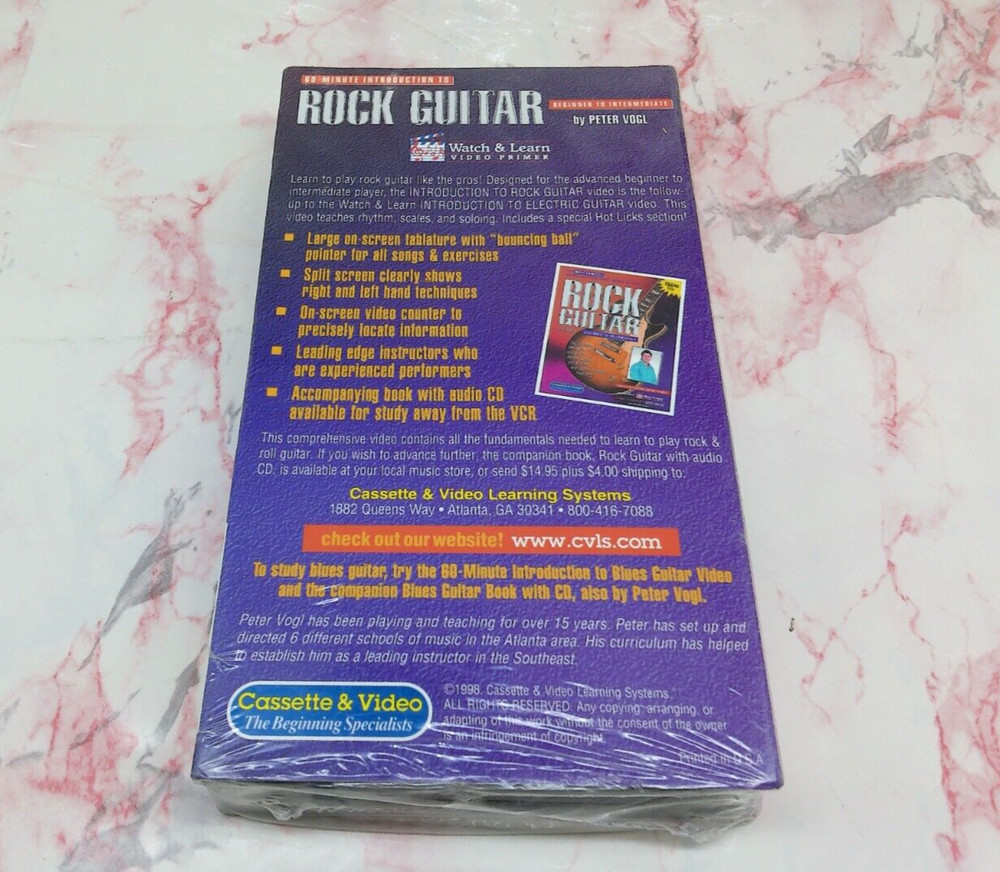Rock Guitar 60 Minute Intro beginners to intermediate vhs by Peter Vogl