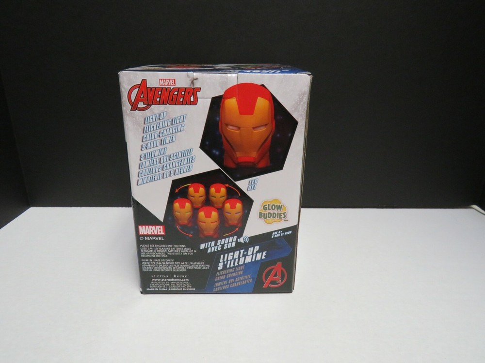 Marvel Avengers Glow Buddies Iron Man Light-Up Head