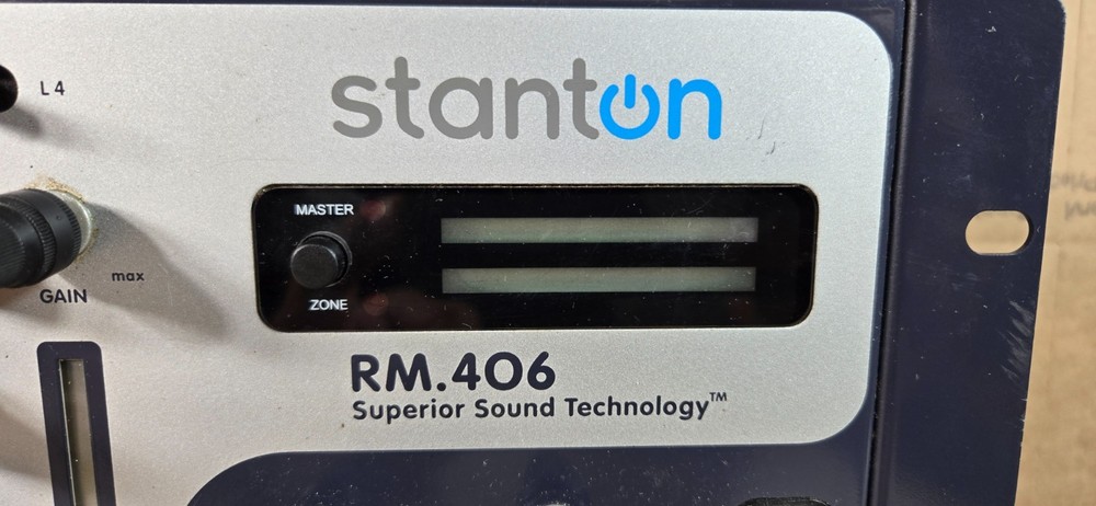 STANTON RM 406 - UNTESTED - NO POWER SUPPLY - AS-IS - FAST SHIP - NO RETURNS -