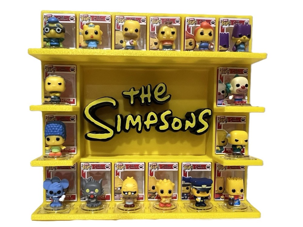 The Simpsons Bitty Pop Display (3D Printed)
