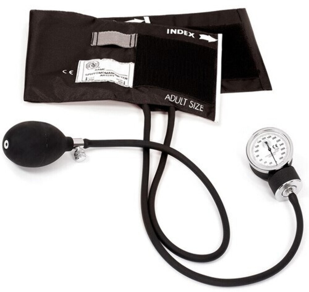 Aneroid Sphygmomanometer, Black Cuff