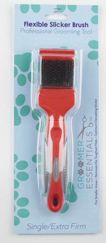 Groomer Essentials Flexible Slicker Brush - Single/Extra Firm