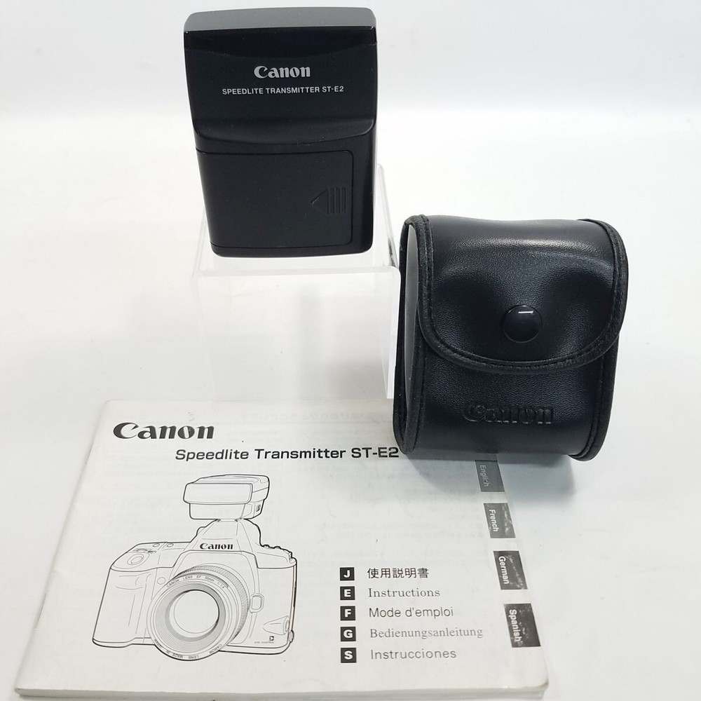 Canon Speedlite Transmitter ST-E2 with Case & Instructions Working