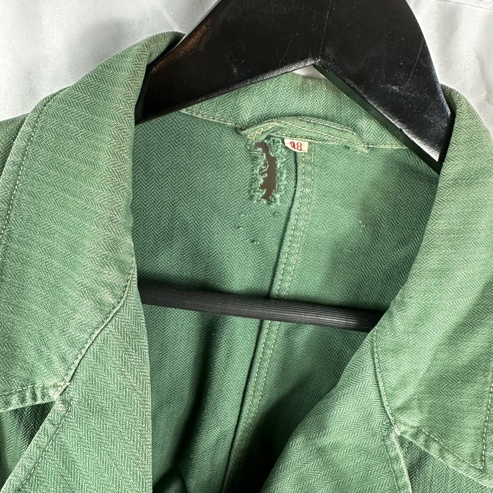 Original WWII German Heer Army HBT Trellis Work Jacket