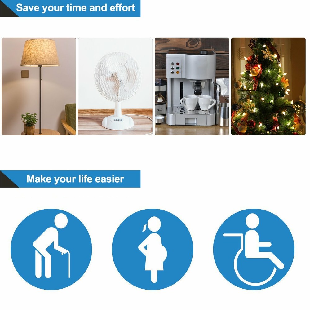 DEWENWILS Indoor Remote Control Outlet,Expandable Remote Light Switch Kit, 4pack