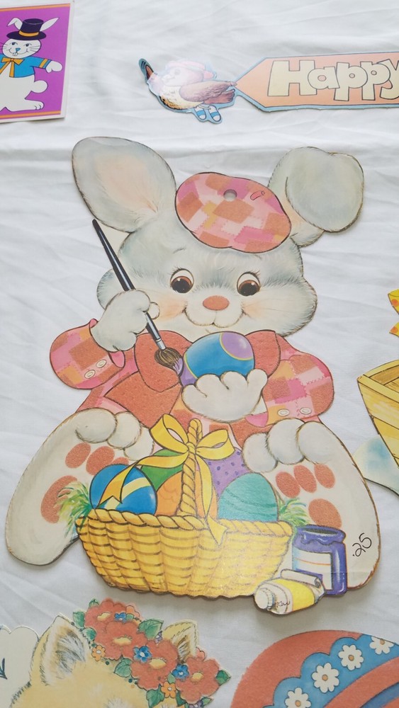 Lot Of Easter Die Cuts Some Flocked