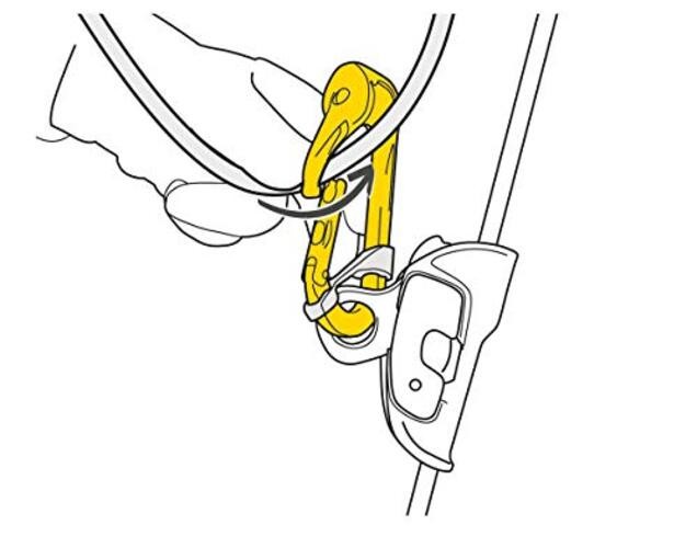 ROLLCLIP A Pulley Carabiner - Triact-Lock (Gate Side Opening)
