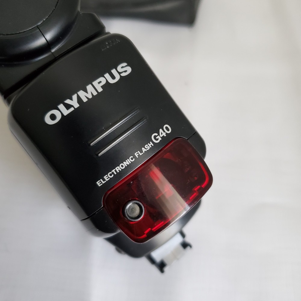 Olympus Electronic Flash G40 Camera Speedlight Works READ