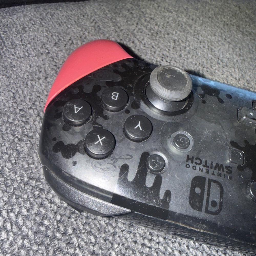 Nintendo Switch Splatoon Edition Pro Controller Wireless * Tested *