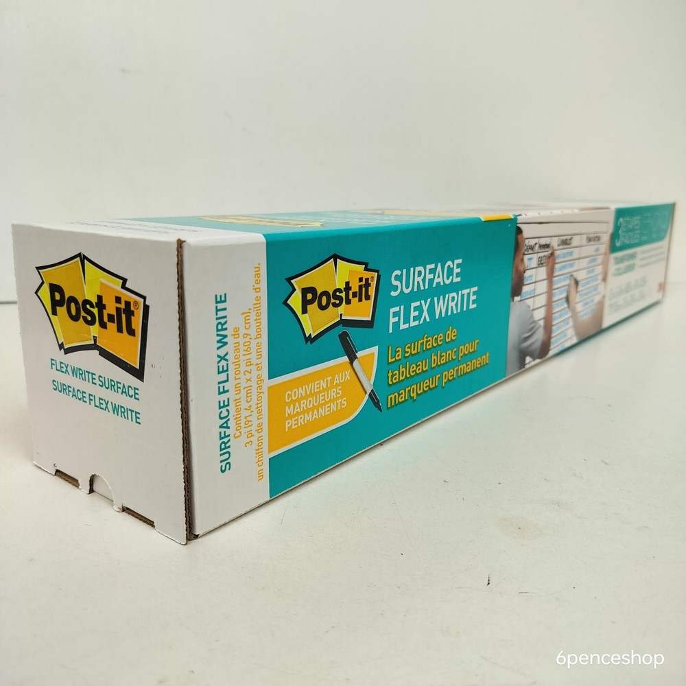 3M Post-it Flex Write Easy Erase Permanent Marker Surface 3' x2'