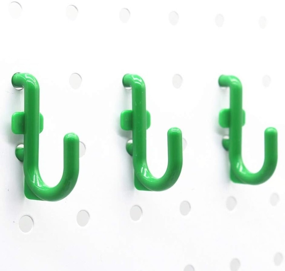 Pegboard Hooks Kit Pegboard J Hook Assortment Green Peg Hooks 100 Green