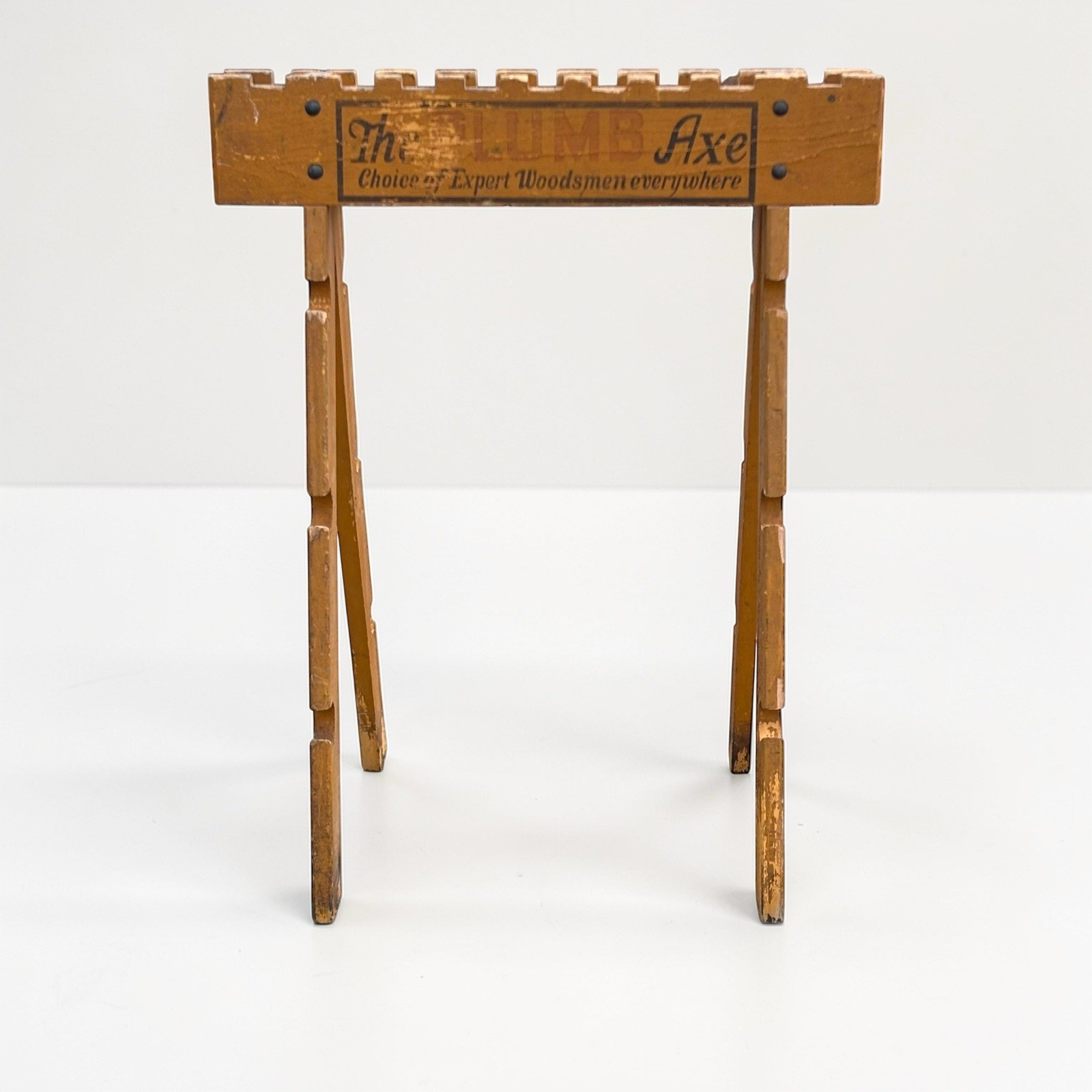 Vintage Plumb Axe Hardware Store Display Advertising Sign Hatchet Ax Lumberjack