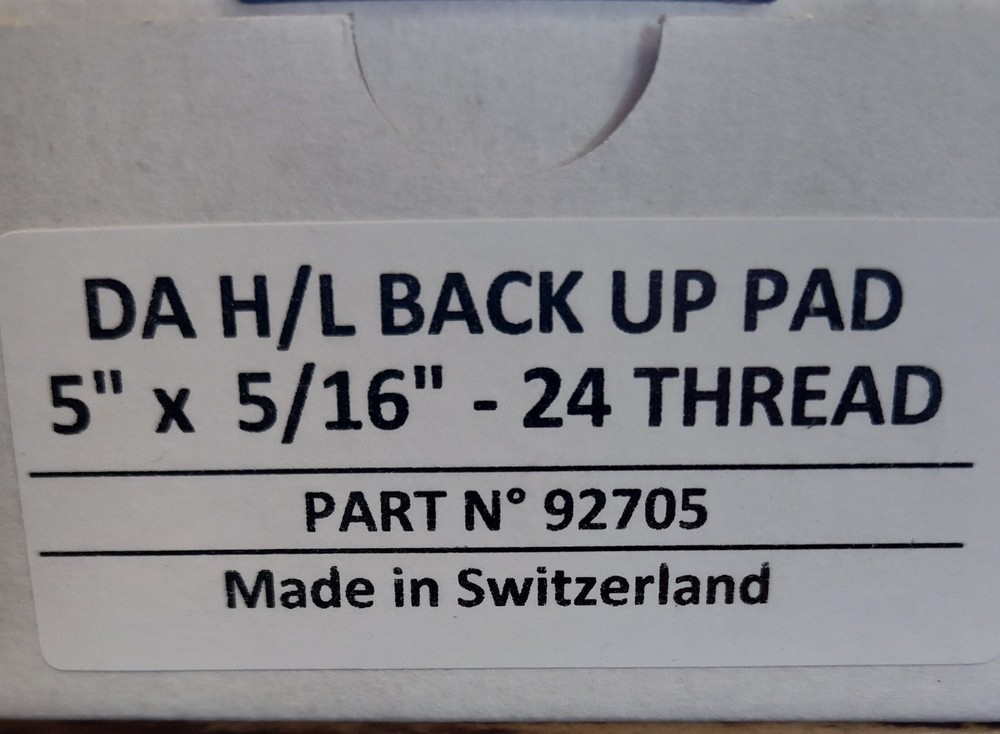 5" Premium Hook & loop Backing Pad 5/16"-24
