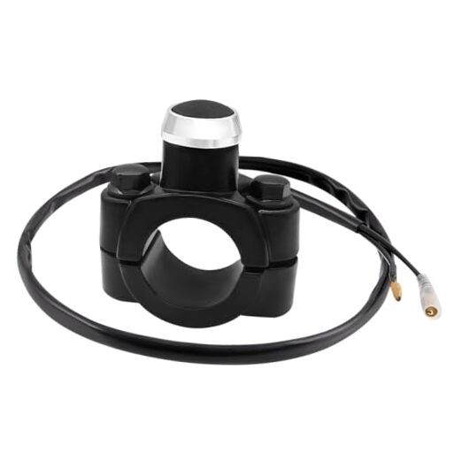 7/8" Motorcycle Handlebar Control Horn Start Switch, Aluminum Handlebar