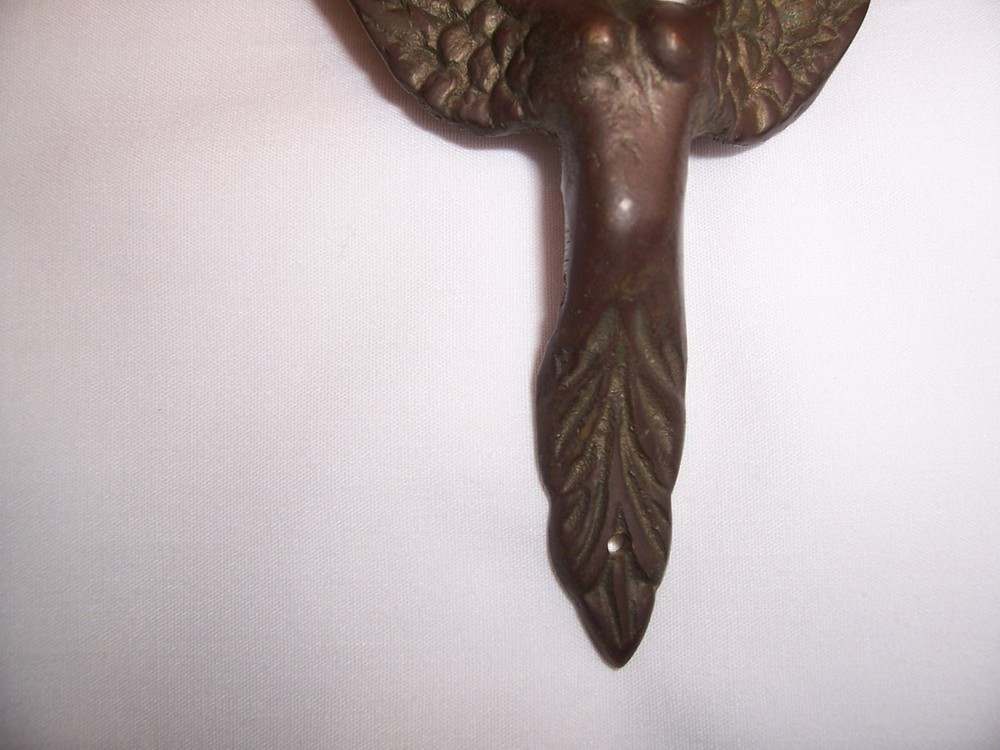 Antique Architectural Salvage Brass Winged Sphinx
