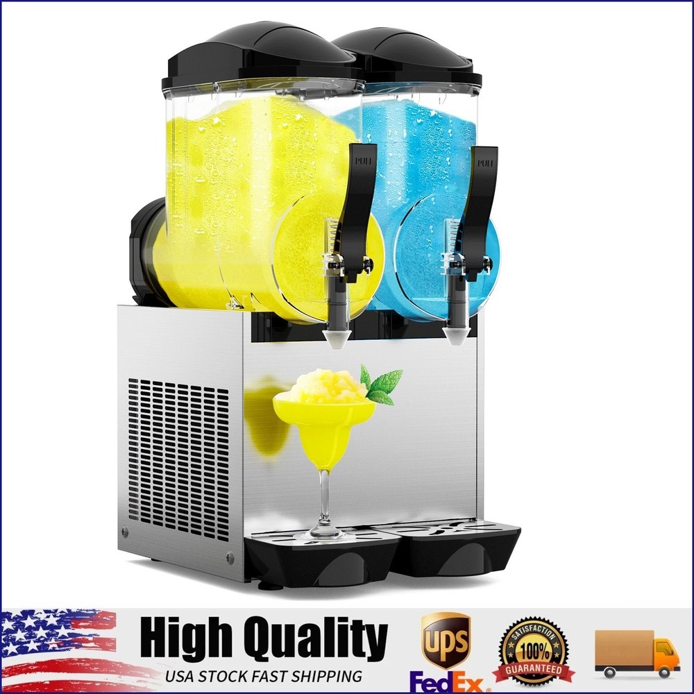 Commercial Slush Machine 12L x 2 Smoothie Maker Slushy Machine