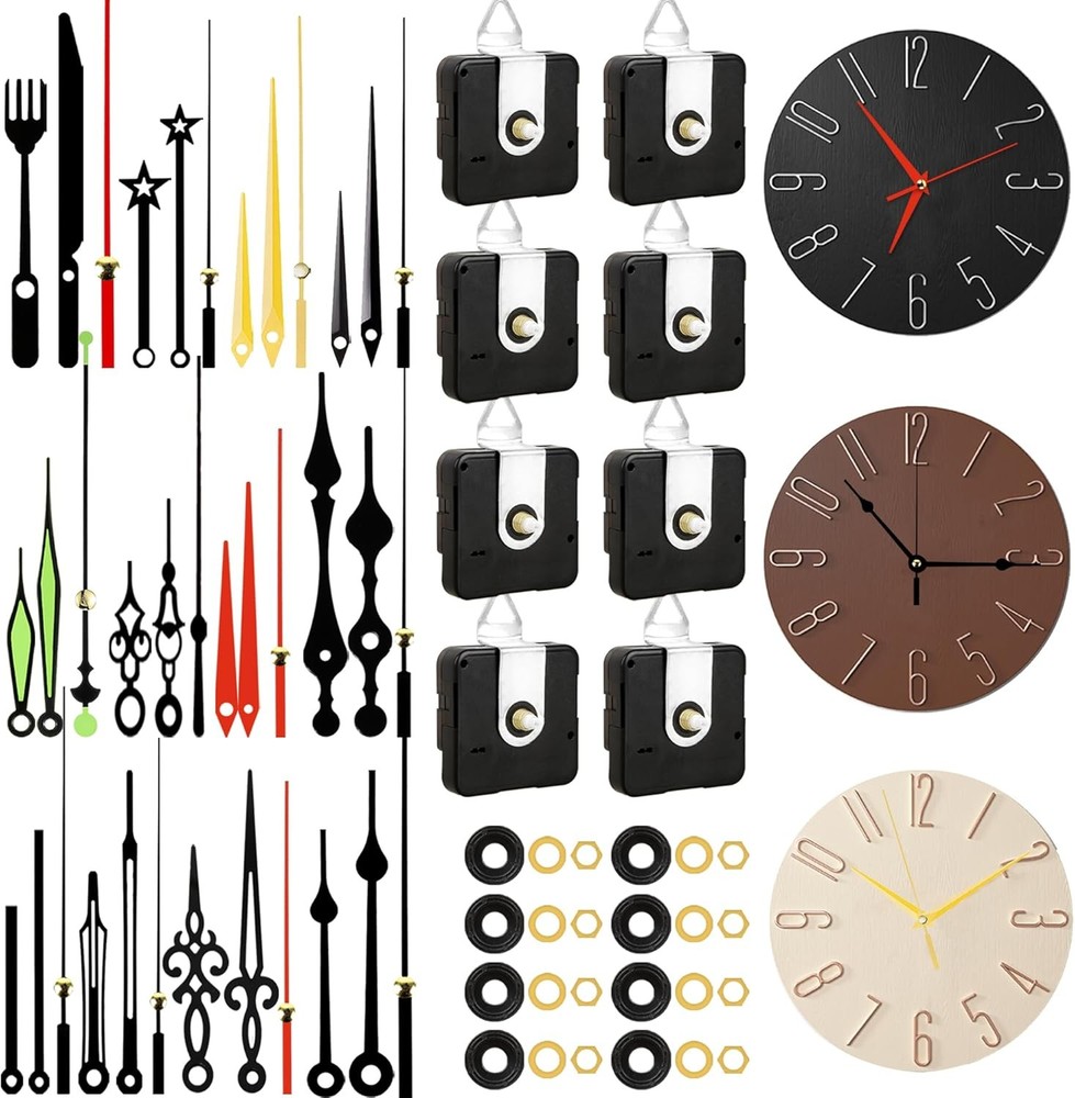 PARAOR 8 PCS High Torque Quartz Clock Movement Mechanism Replacement 01