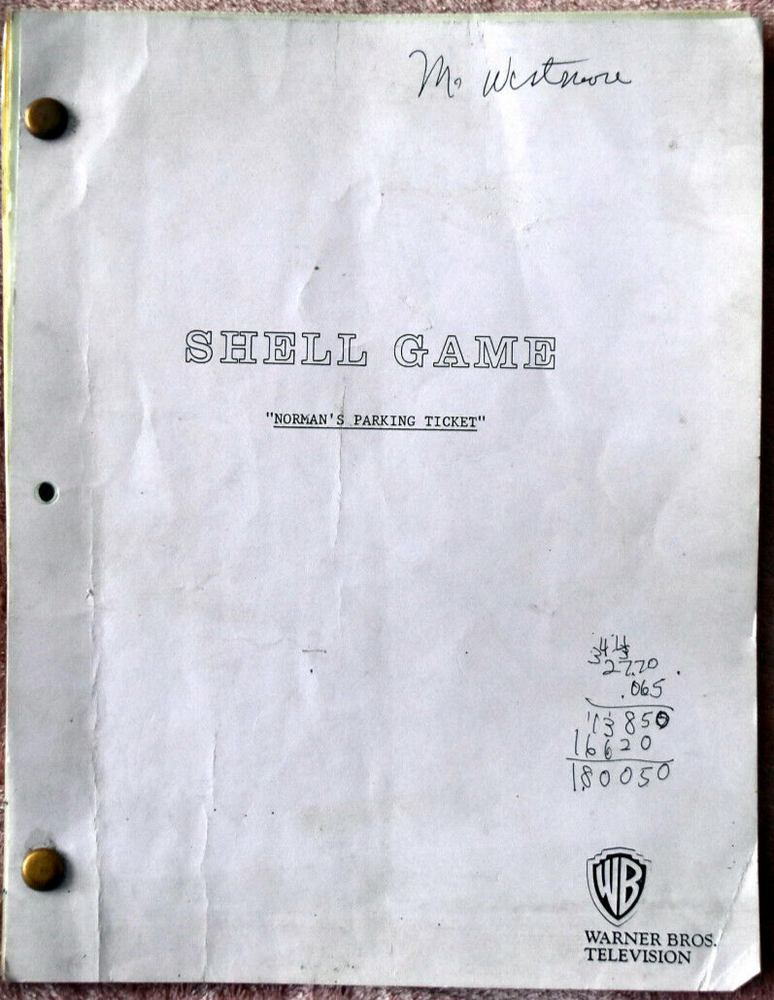 6 Original Shell Game Screenplays, Scripts Including Pai Gow, Dead Wrong....