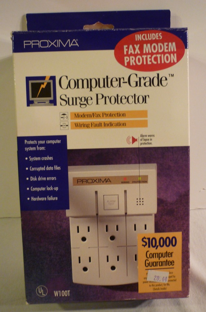 PROXIMA W100T COMPUTER GRADE SURGE PROTECTOR WALL PLUG IN