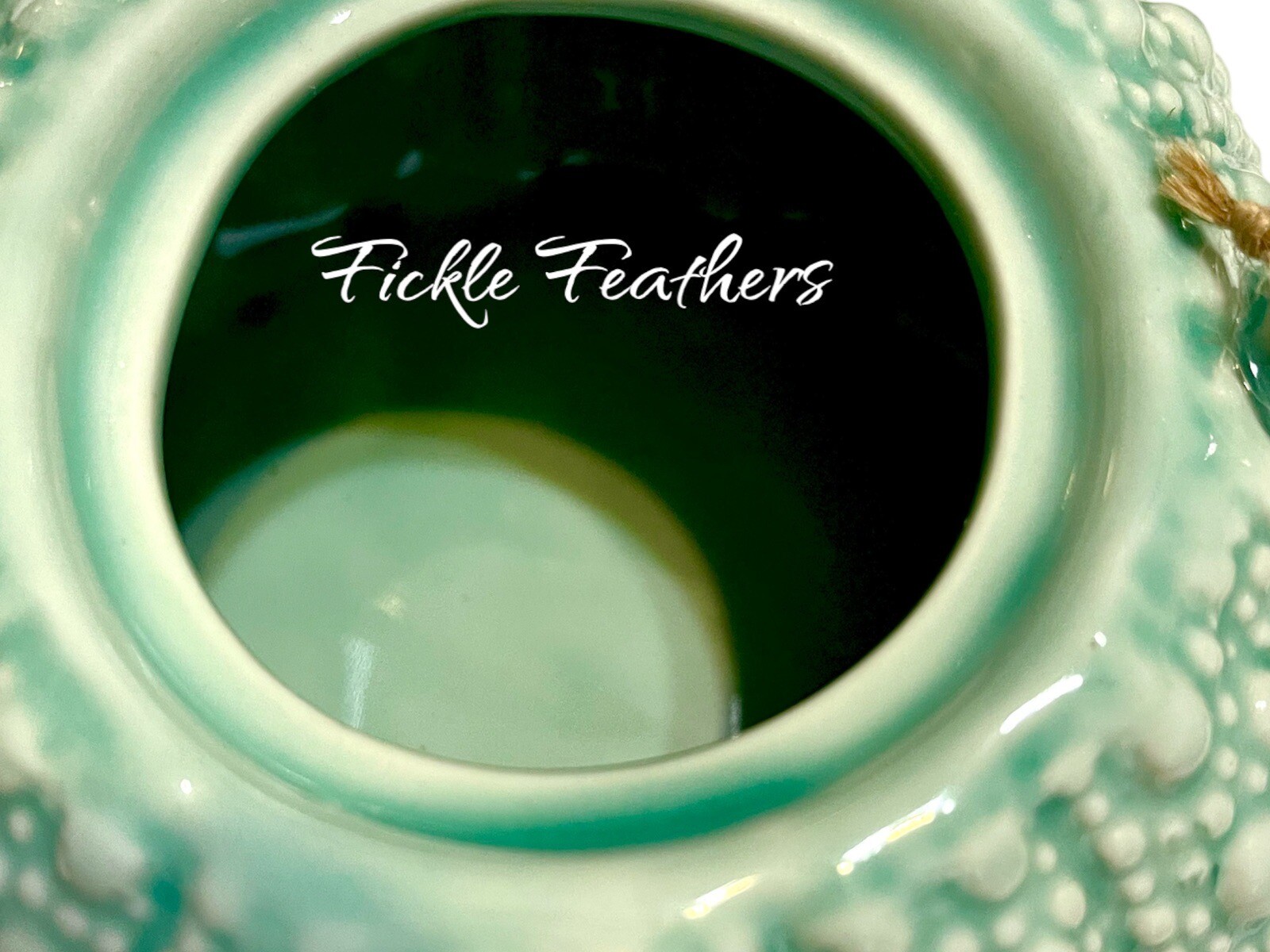 Sea Urchin Blue Sky Ceramic, Turquoise Teapot, 10.5" x 6" x 5" NEW Beach Chic