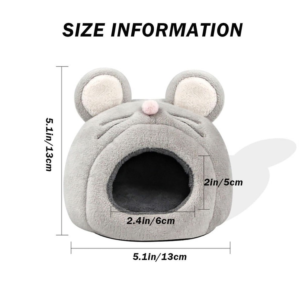 Hamster Bed Cave Hideout & Heating Pad USD Adjustable Temperature Warm Winter...