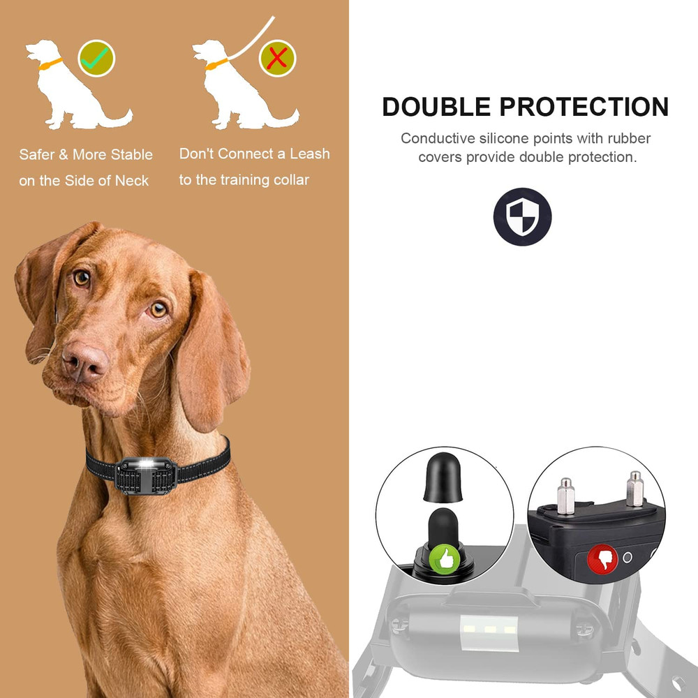 Electric Dog Training Collar with Remote 1640FT, E-Shock, Safe Training Modes