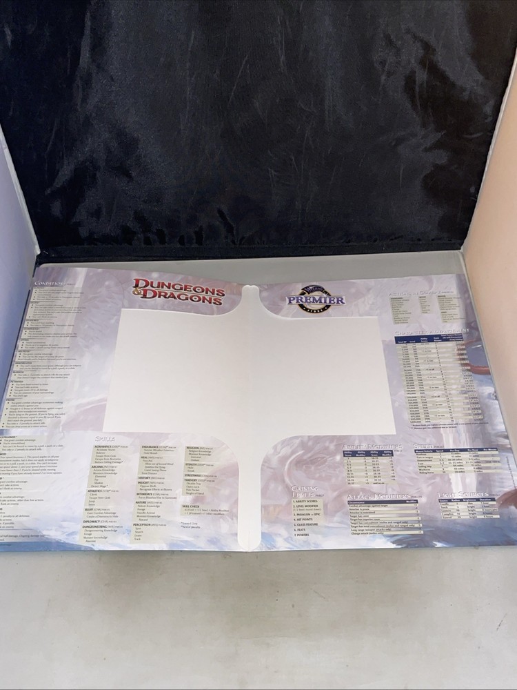 CHARACTER FOLDER PREMIER STORE PROMO 4TH EDITION DUNGEONS & DRAGONS
