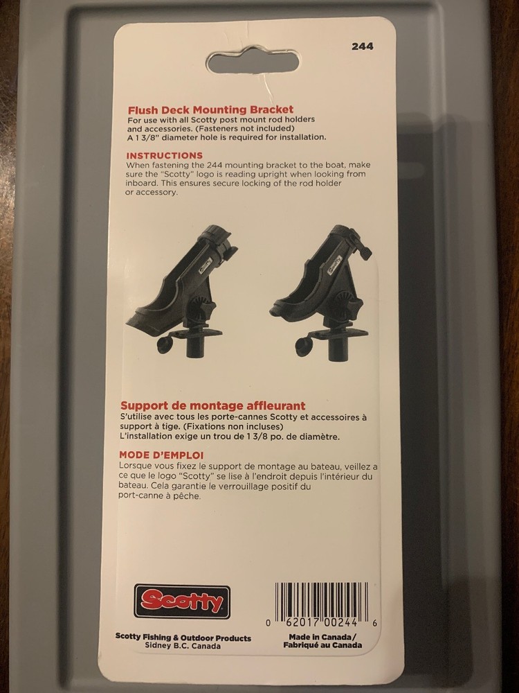 Scotty Flush Deck Mounting Bracket