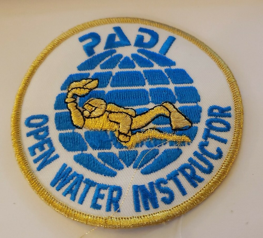 Vintage PADI OPEN WATER INSTRUCTOR Scuba Diving Embroidered Patch