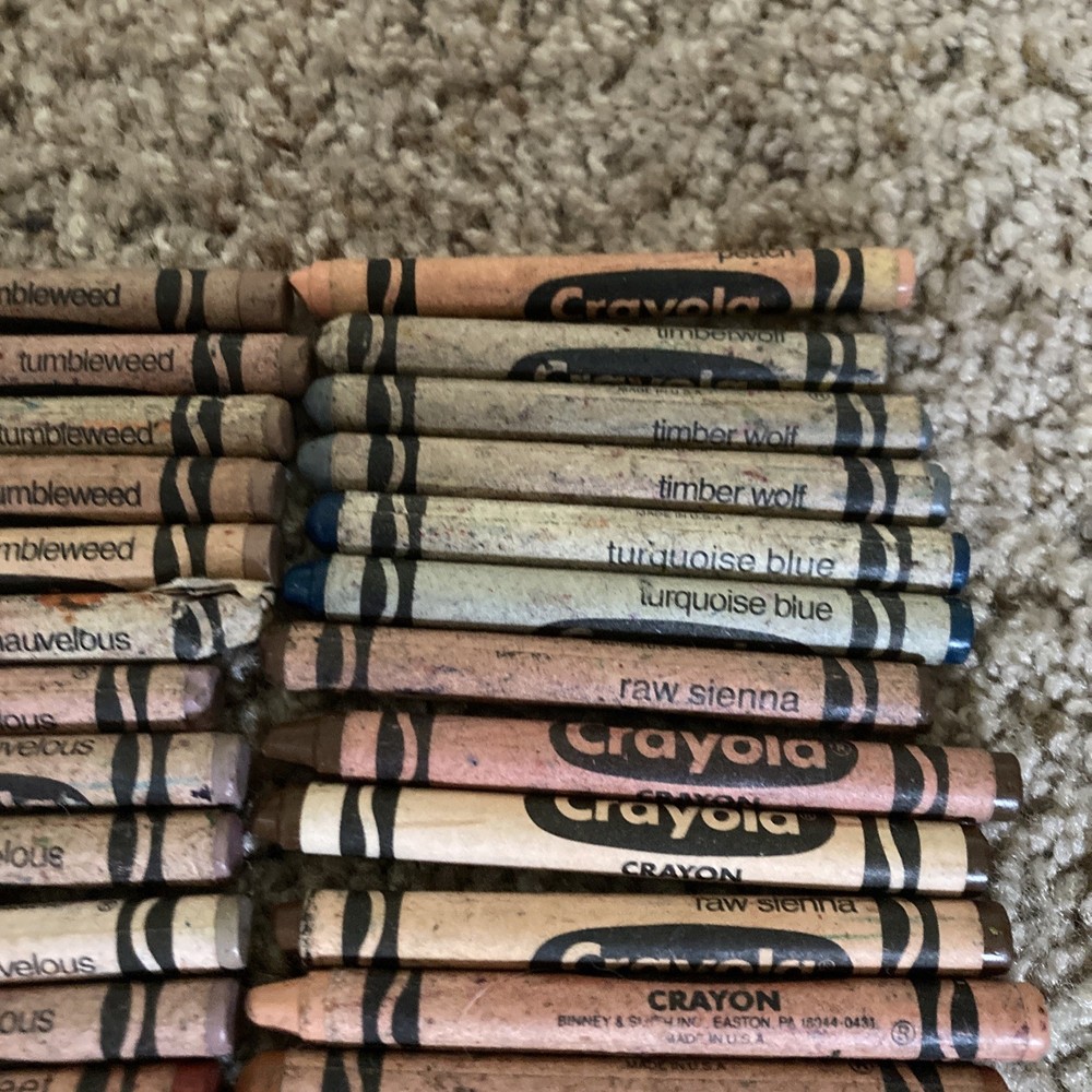 60 Vintage Crayola Crayons