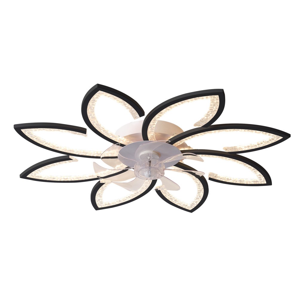 35.4 Inch Ceiling Fan with Light & Remote Control, Dimmable LED, Easy Install