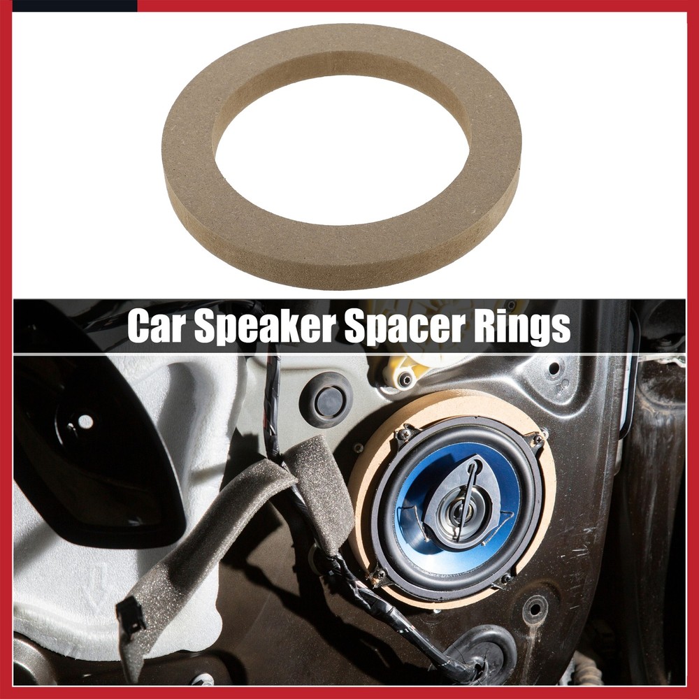 Universal 5 Inch Speaker Subwoofer Mounting Spacer Rings Solid Wood