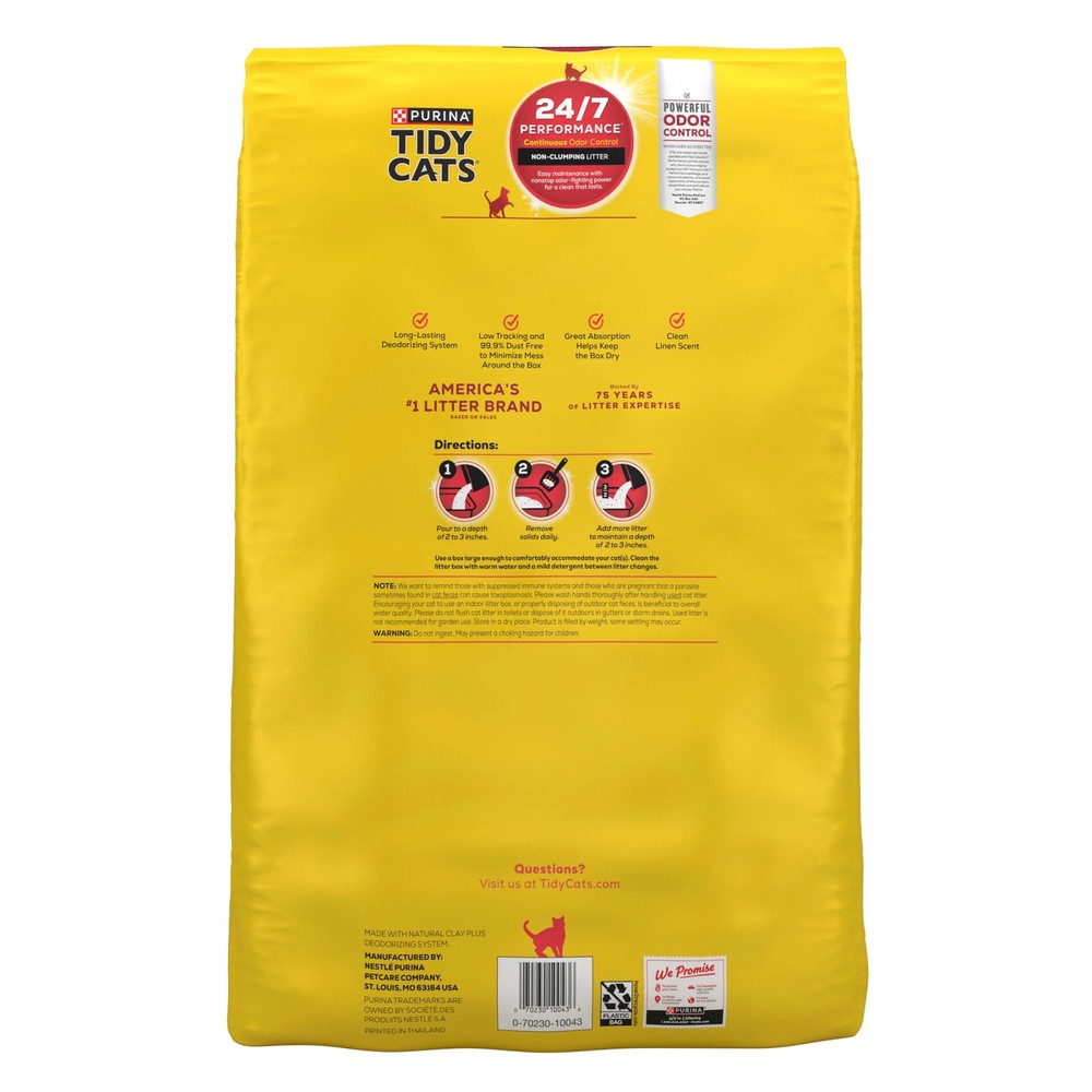 Non Clumping Cat Litter Clean Linen Scent